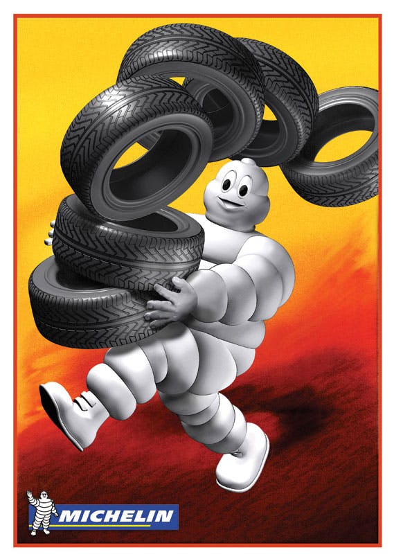 Michelin man tires logo - Gem
