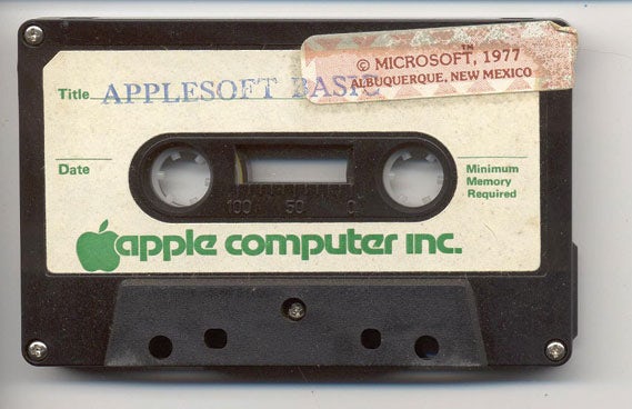 1977 software cassette (pic: Ethan Hein)