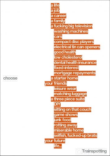 Choose Trainspotting