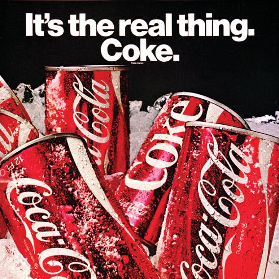 The History Of Coca Cola S It S The Real Thing Slogan Creative Review