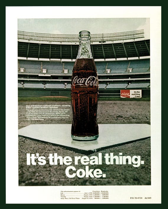 The History Of Coca-Cola'S It'S The Real Thing Slogan – Creative Review