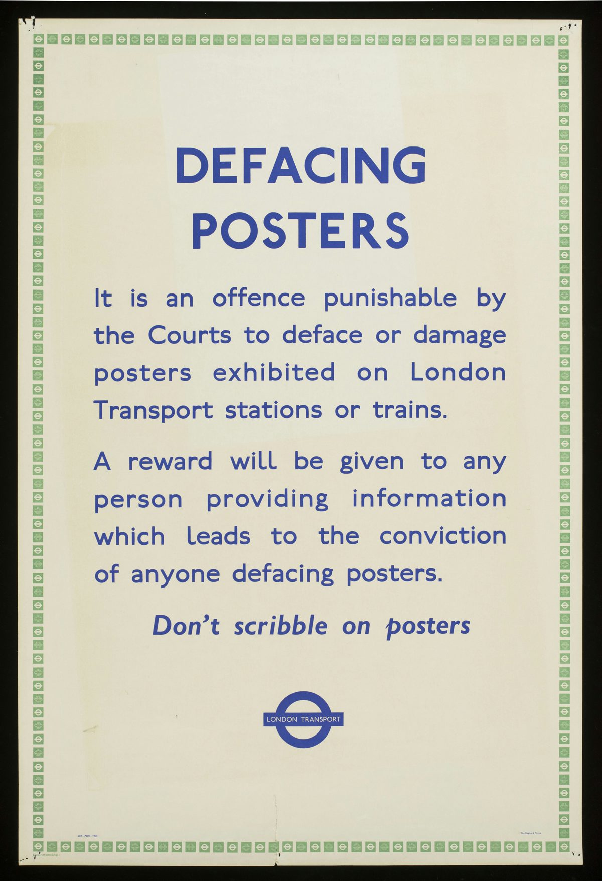 Defacing Posters, date unknown, © Victoria & Albert Museum, London