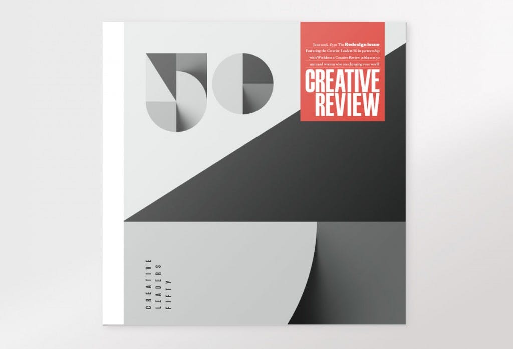 CR June cover, featuring our Creative Leaders 50 identity created by Sawdust