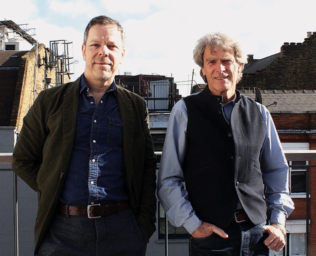 Photo of SohoCreate CEO Tom Harvey and chair Sir John Hegarty