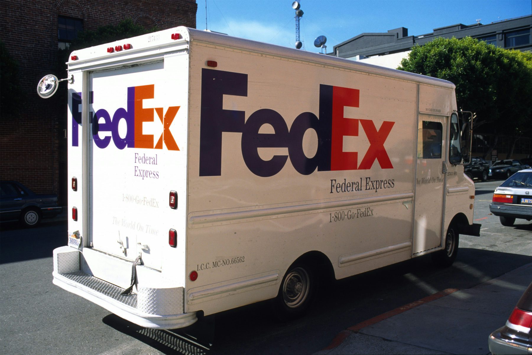 the fedex logo in use 