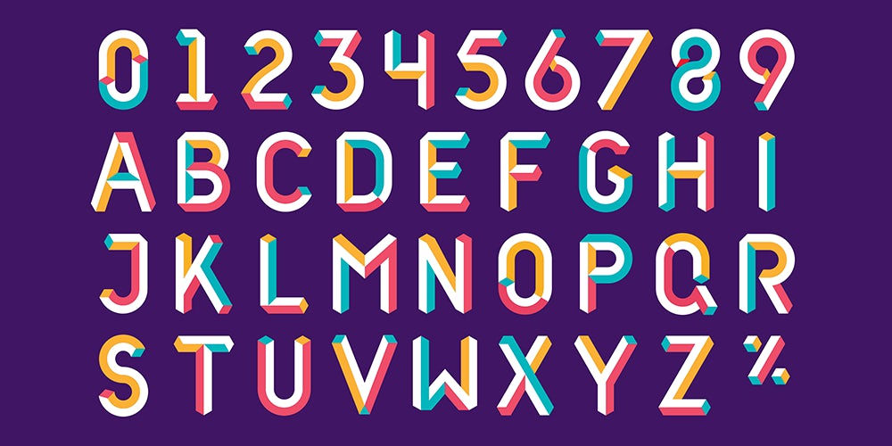 A new graphic system features colourful 3D lettering and illustrations