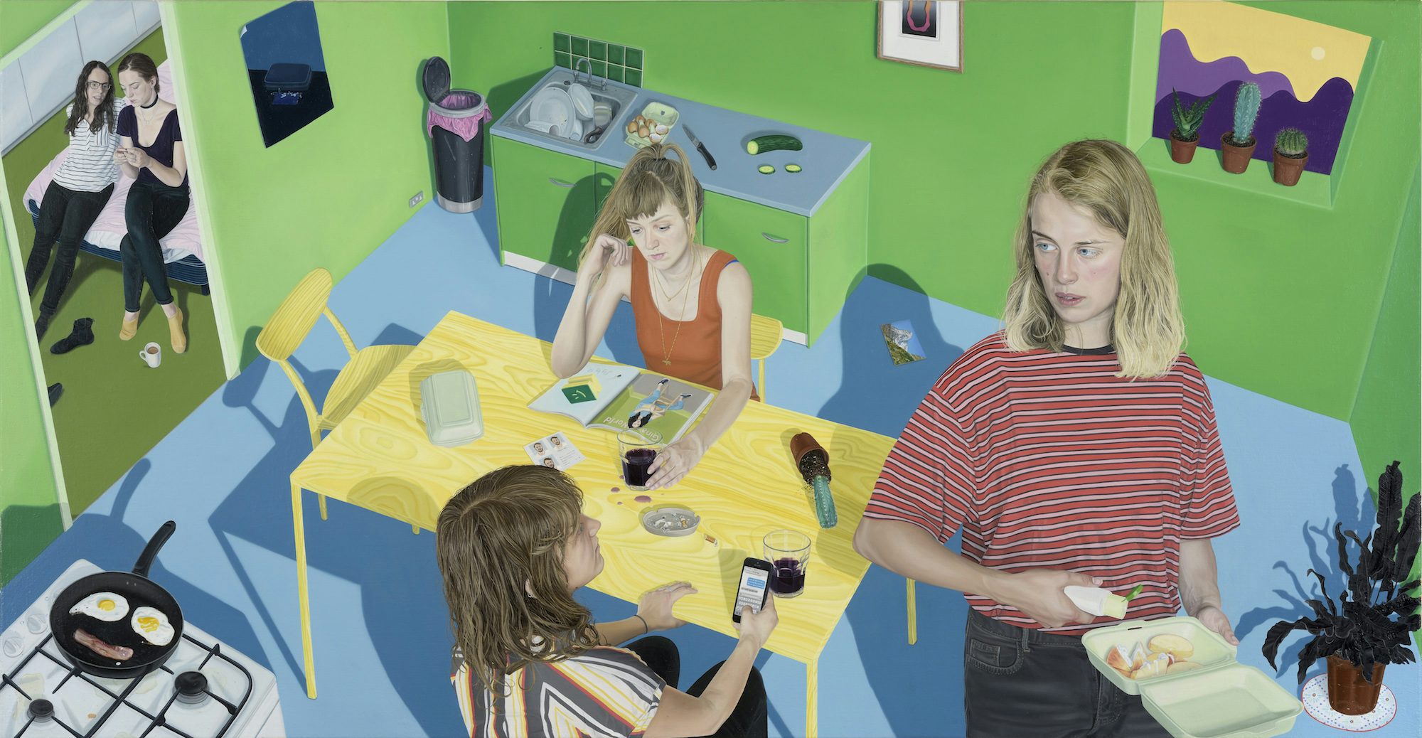 Tristan Pigott's oil painting for Marika Hackman's album, I'm Not Your Man
