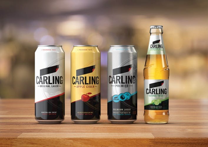 Carling packaging Brand Opus