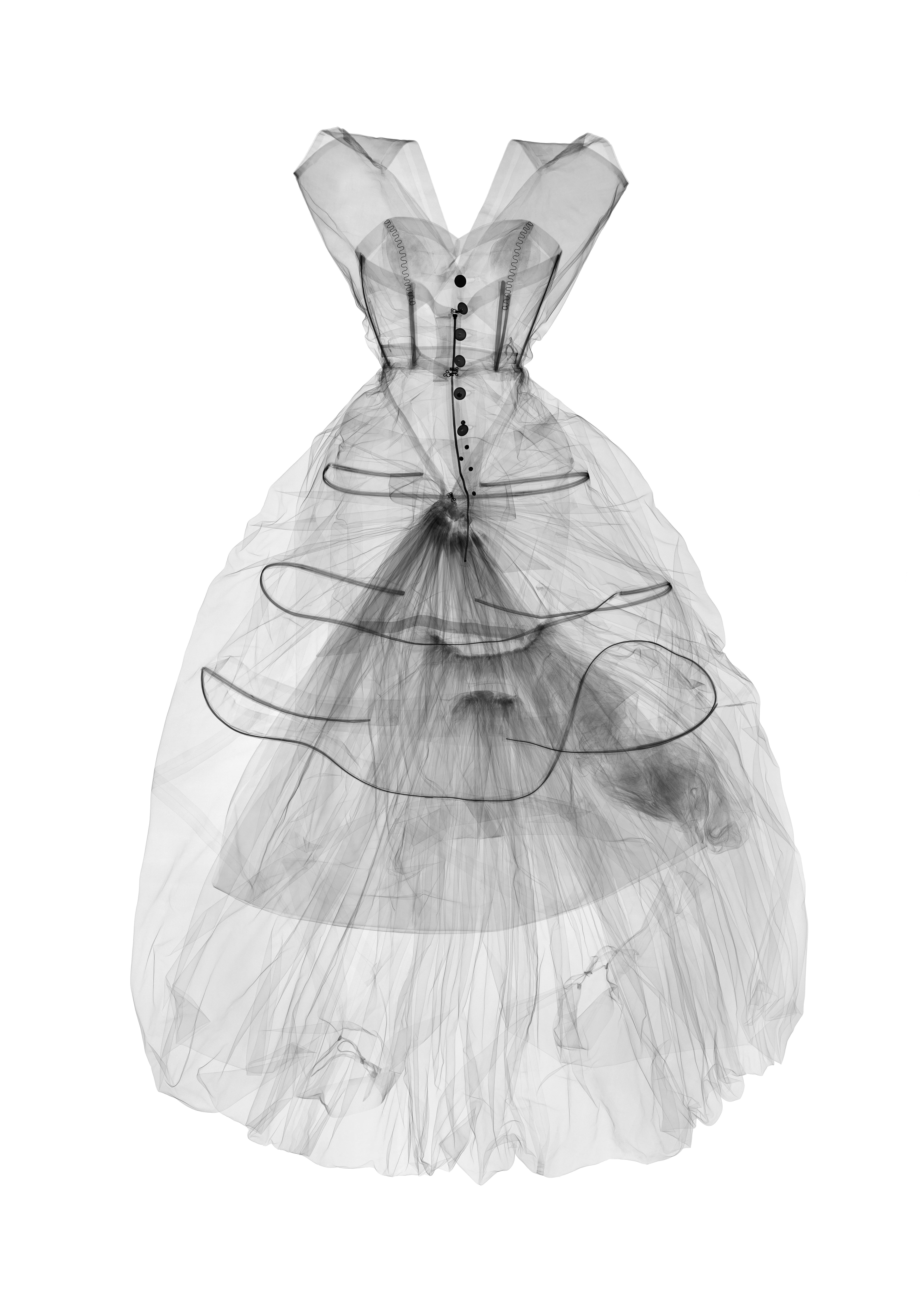 WORK: Nick Veasey's x-ray photographs of Balenciaga's garments