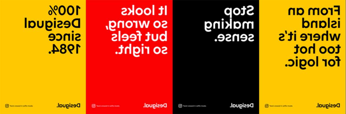 Desigual Permanently Flips Its Logo As Part Of Forwards Is Boring Campaign