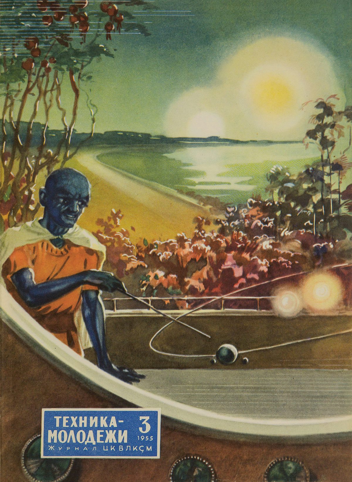 Graphic from Soviet space magazine Technology for the Youth