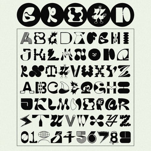 Group font