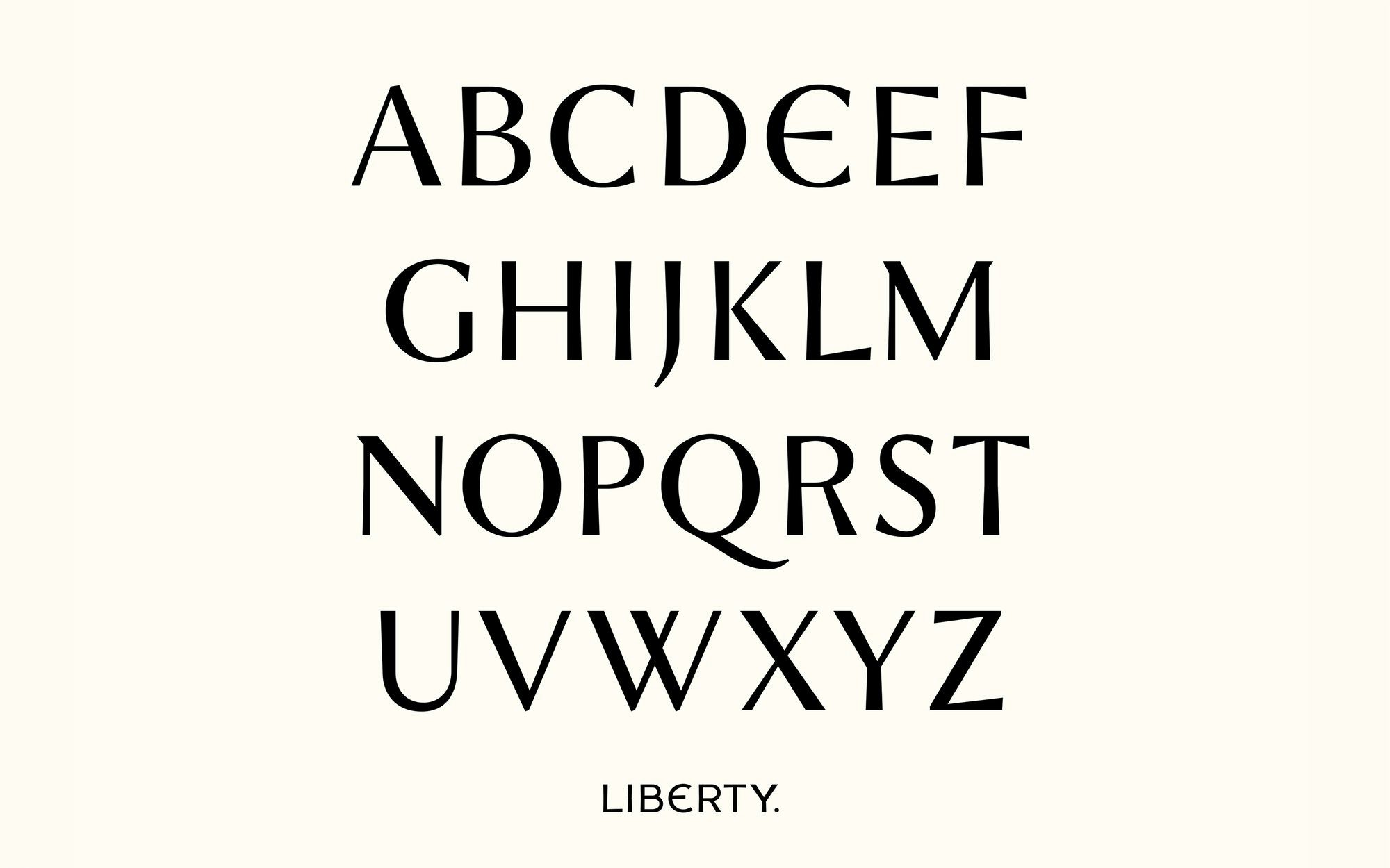 Liberty visual design by Pentagram