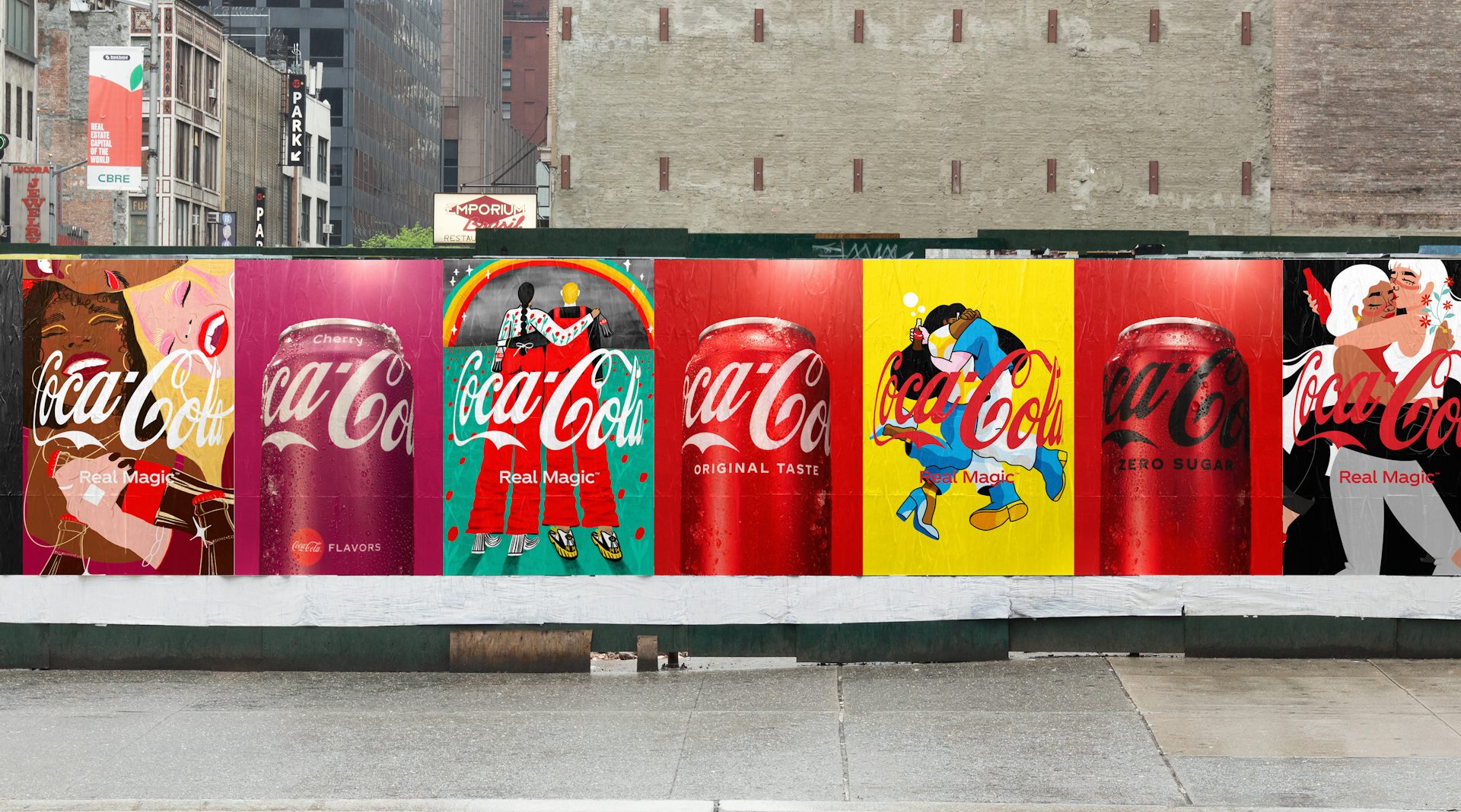 Striking Poster Campaign Introduces Coca Cola Real Magic Tagline