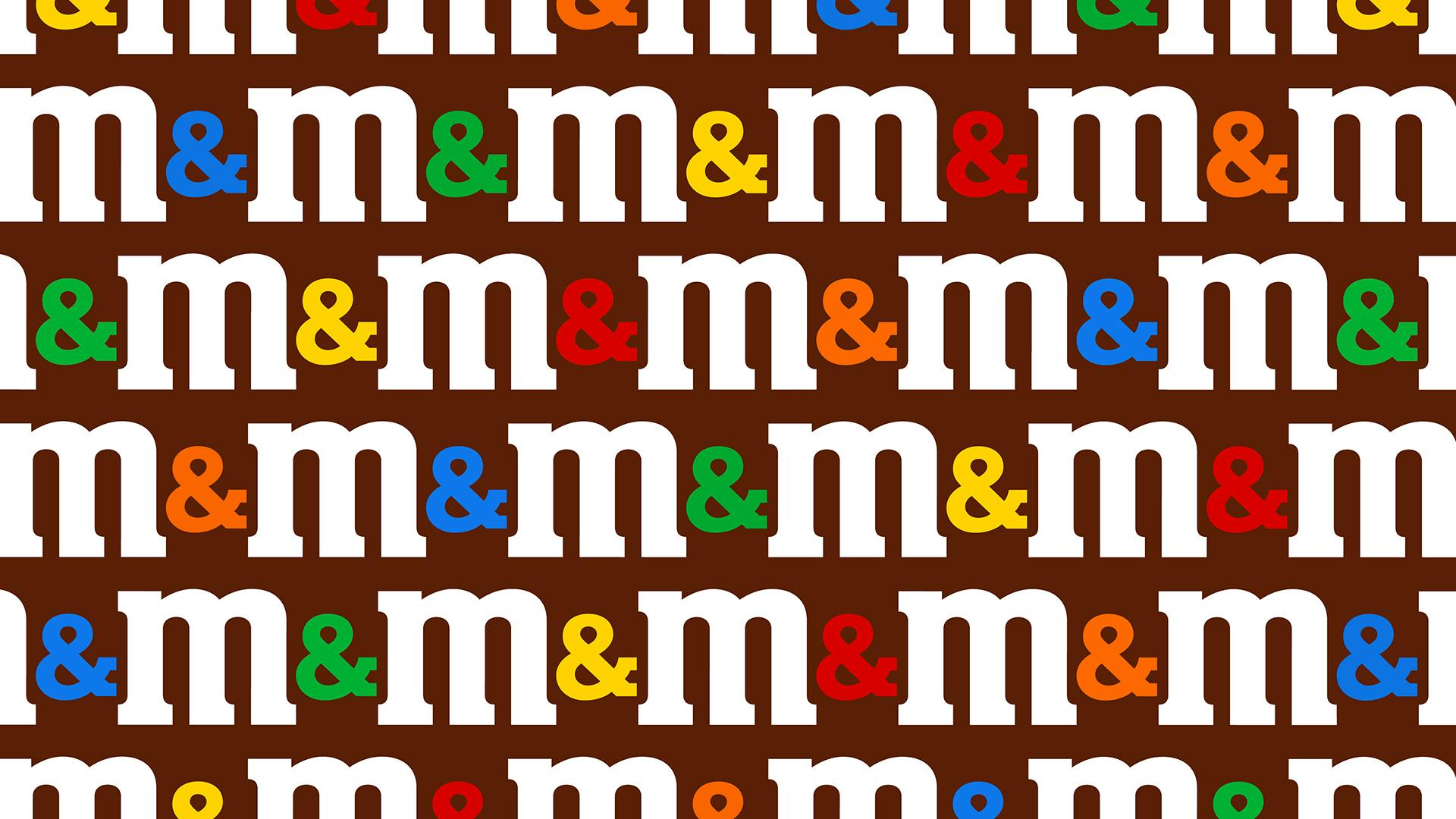 Repeated M&M's logo by JKR