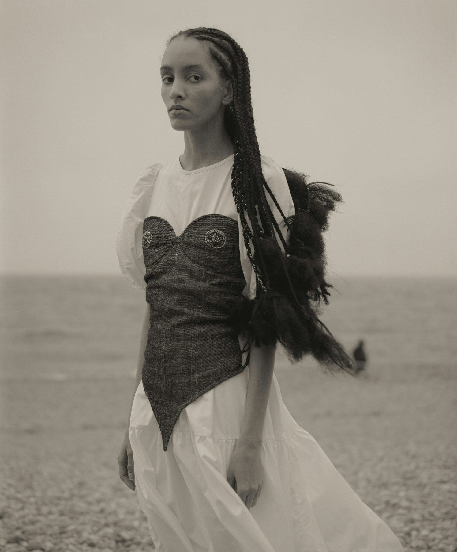 Black and white portrait by Silvana Trevale