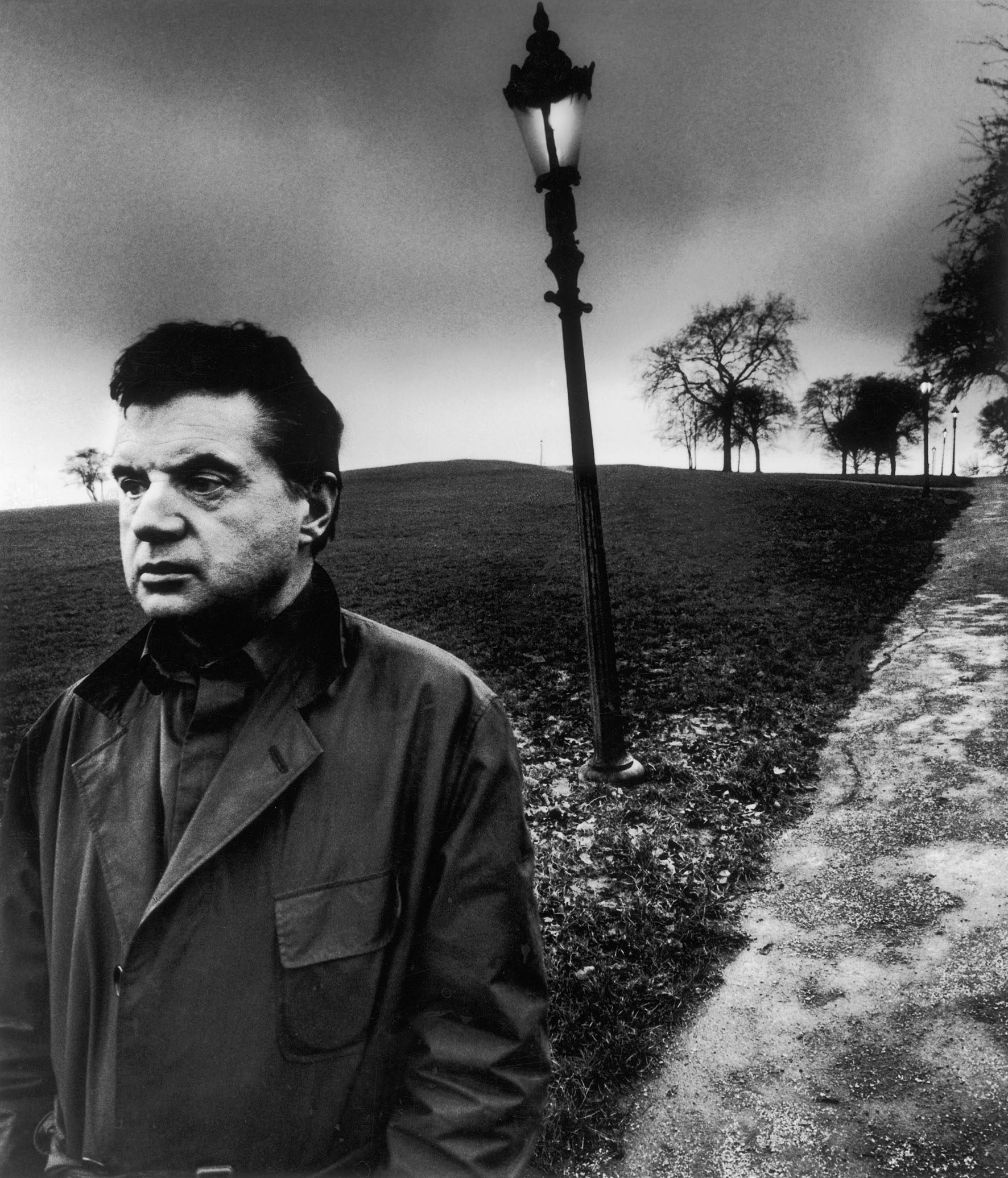 Francis Bacon on Primrose Hill in London in 1963