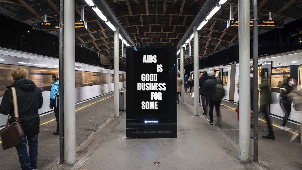 Elmgreen and Dragset, AIDS is Good, Business for Some, 2011/2022