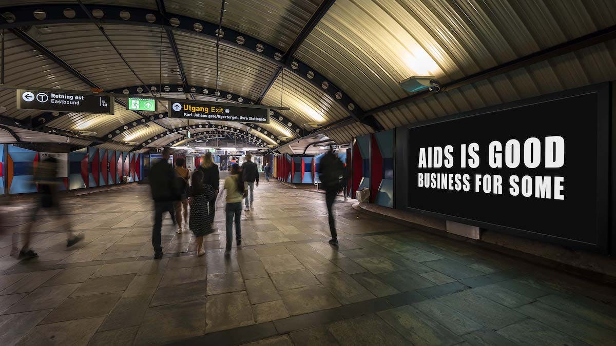 Elmgreen and Dragset, AIDS is Good, Business for Some, 2011/2022