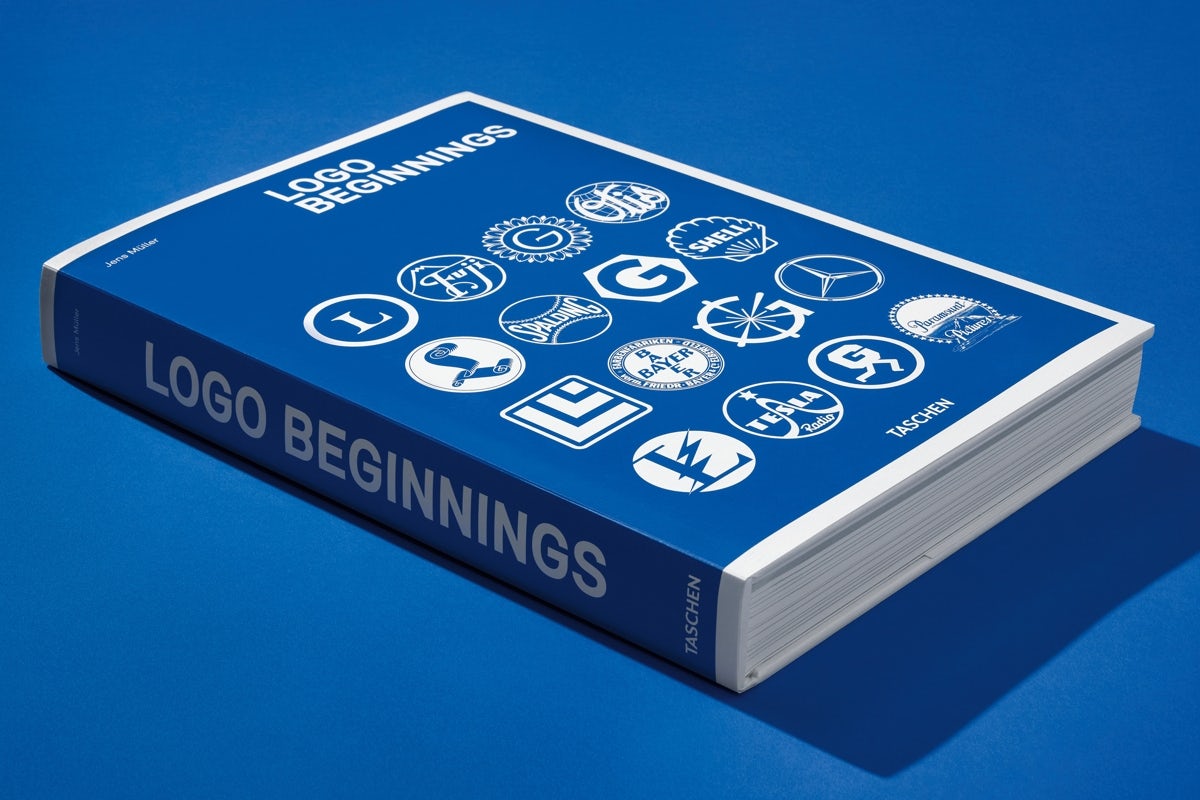 Logo Beginnings book by Jens Müller published by Taschen