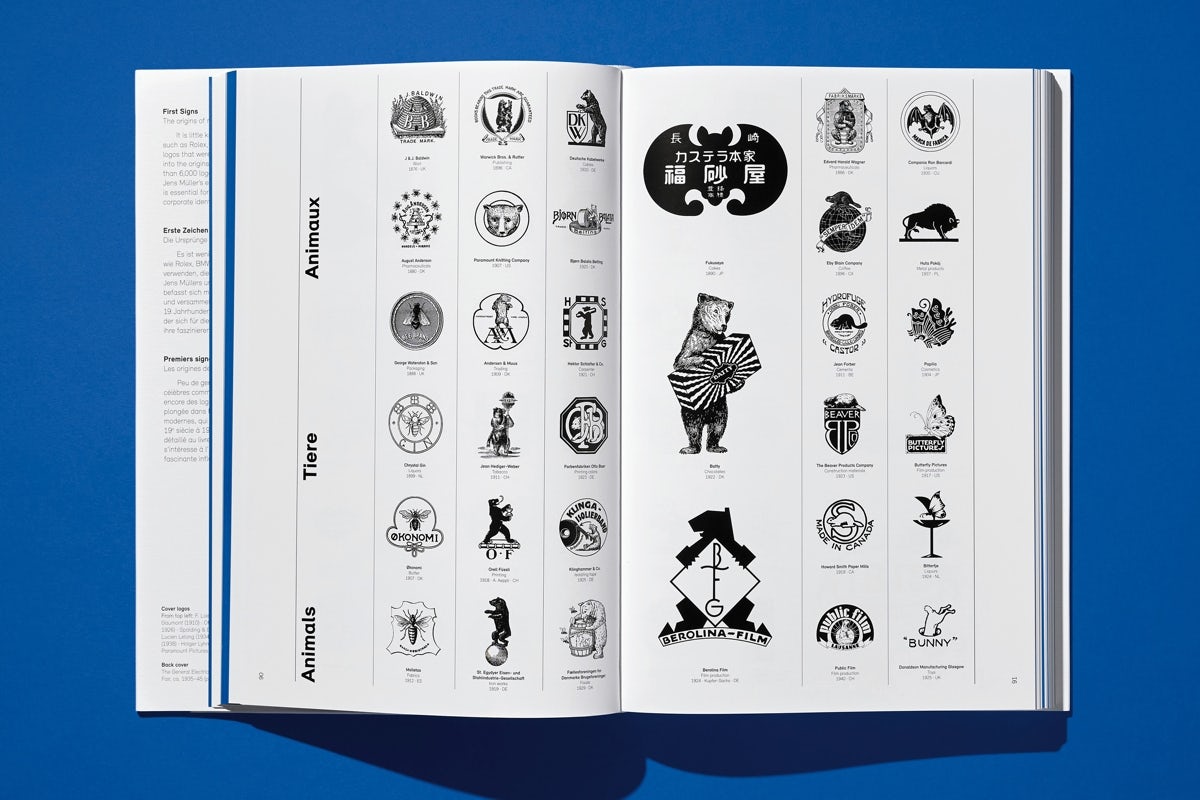 Logo Beginnings book by Jens Müller published by Taschen