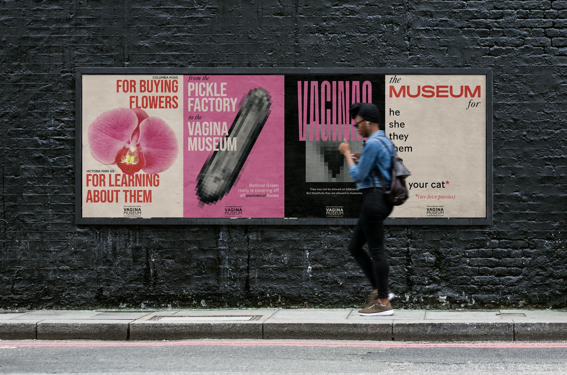 Vagina Museum posters by Mirjami Qin