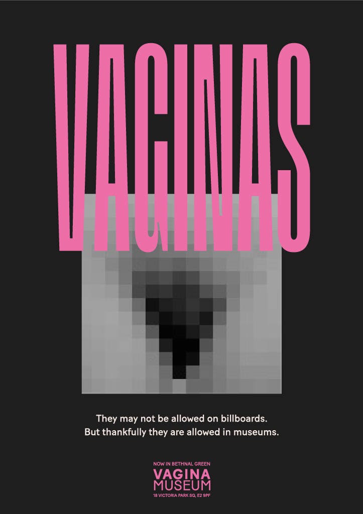 Vagina Museum poster by Mirjami Qin