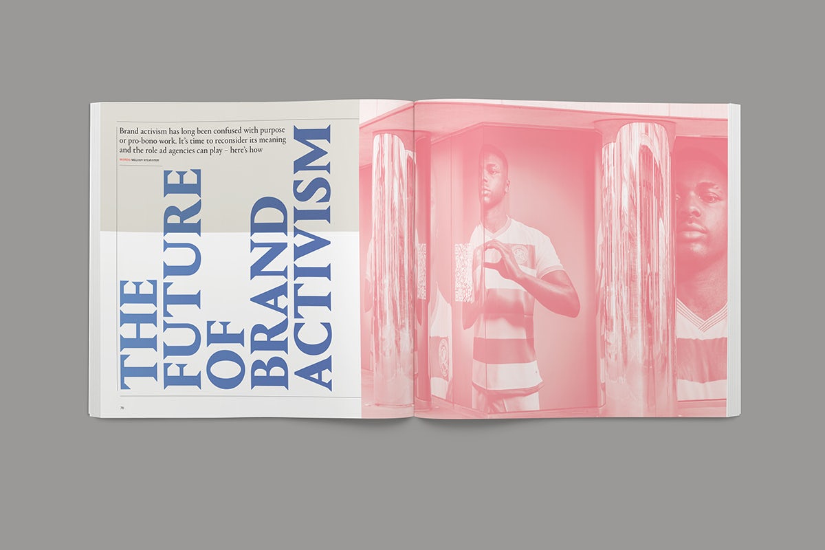Creative Review Future Issue spread about brand activism