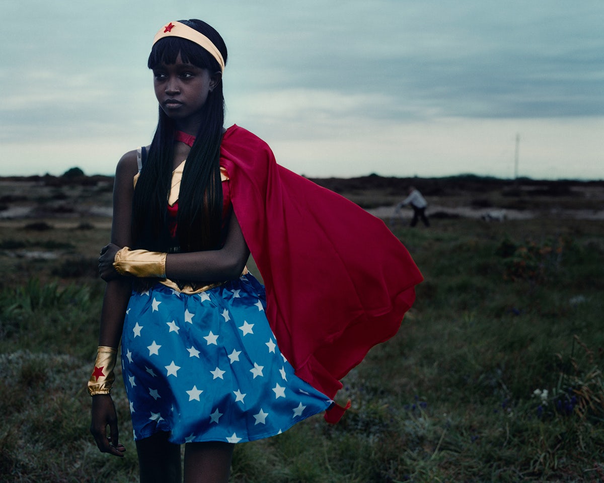 Photograph of a cosplayer dressed as Wonder Woman in Kids of Cosplay by Thurstan Redding