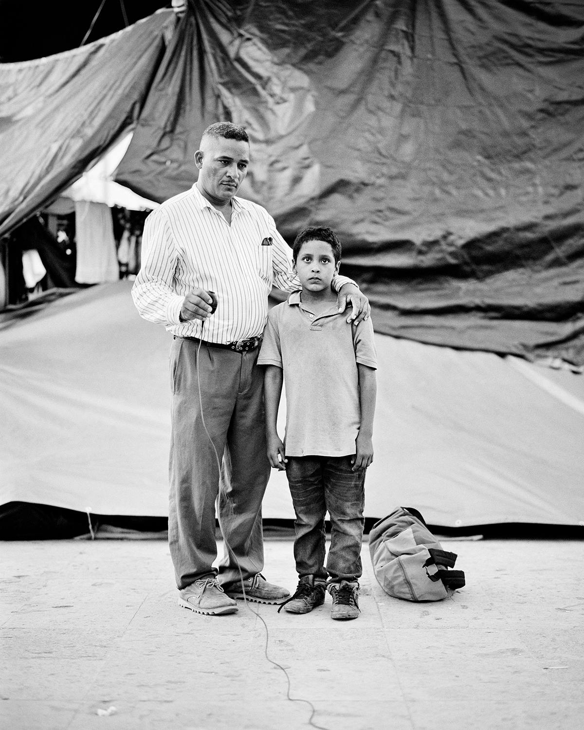 Autoportrait dans la série primée Sony Migrantes d'Adam Ferguson