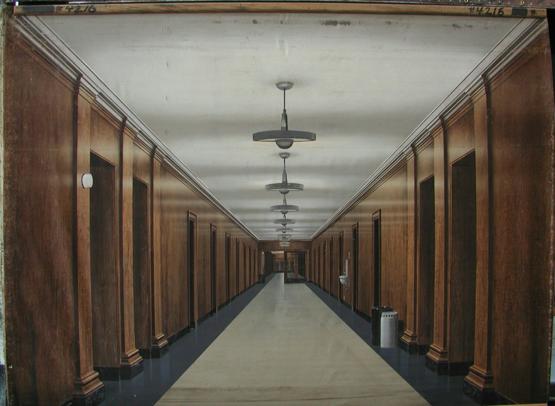 Photograph of the hallway backdrop seen in the movie Singin' in the Rain