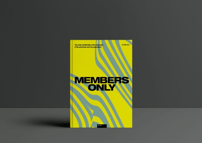 Members Only rave membership cards book by Rob Ford