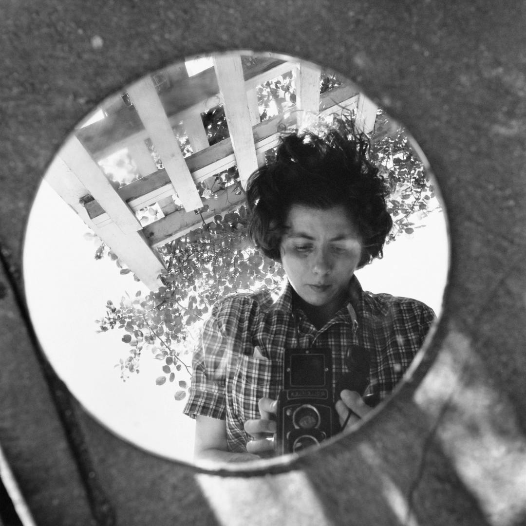Vivian Maier, Self Portrait, New York, 1953 Copyright Estate of Vivian Maier, Courtesy of Maloof Collection and Howard Greenberg Gallery, NY
