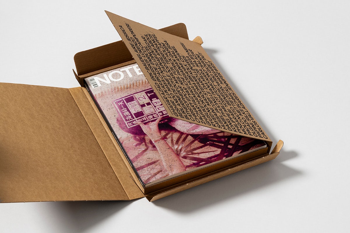 Photograph of Mubi's Notebook magazine encased in outer packaging
