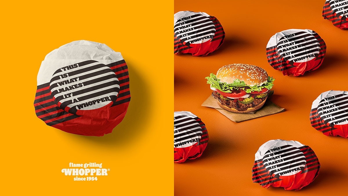Burger King Grill Lines campaign packaging by BBH