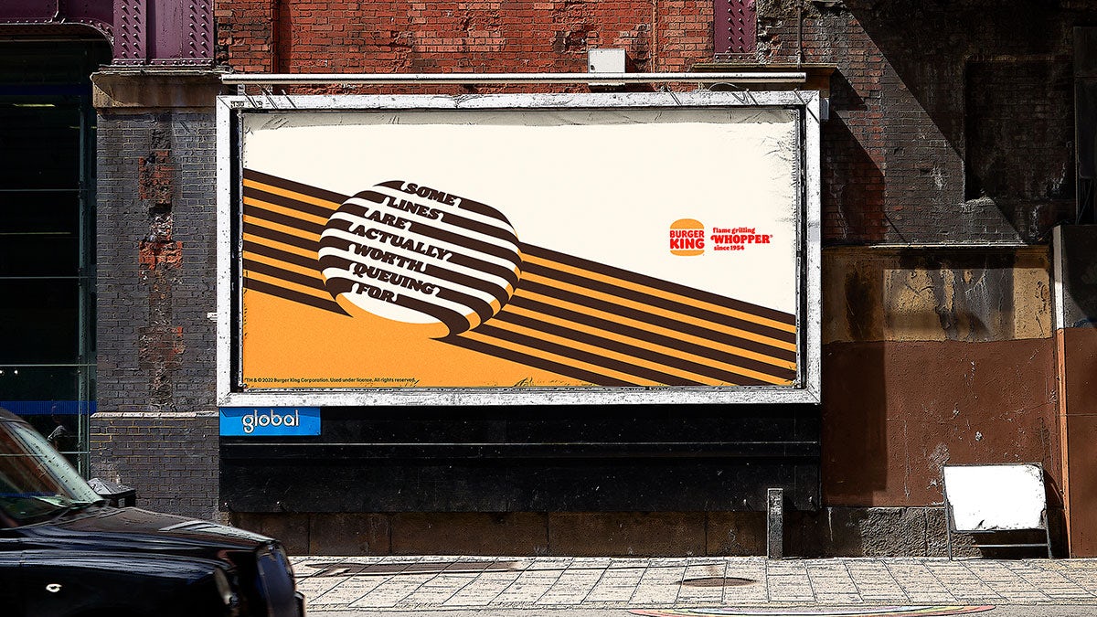 Burger King Grill Lines outdoor ad by BBH