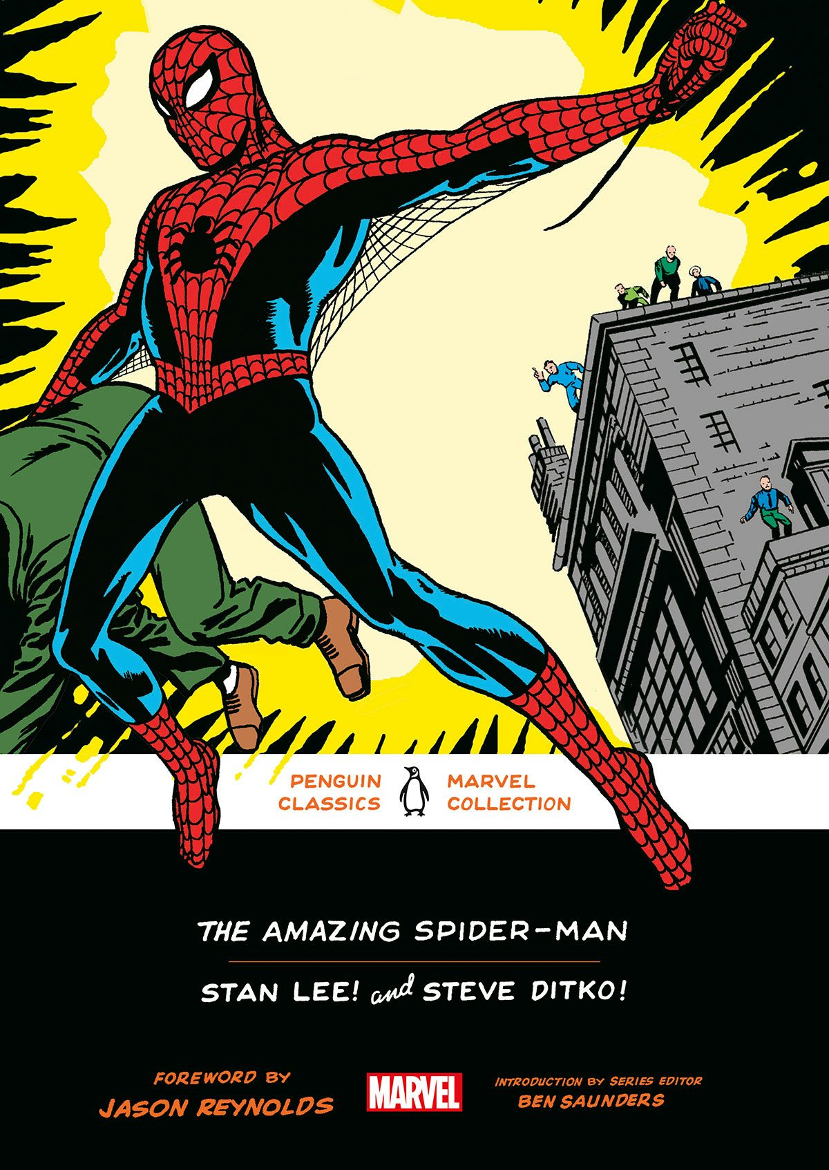 Penguin Marvel series cover featuring Spider-Man