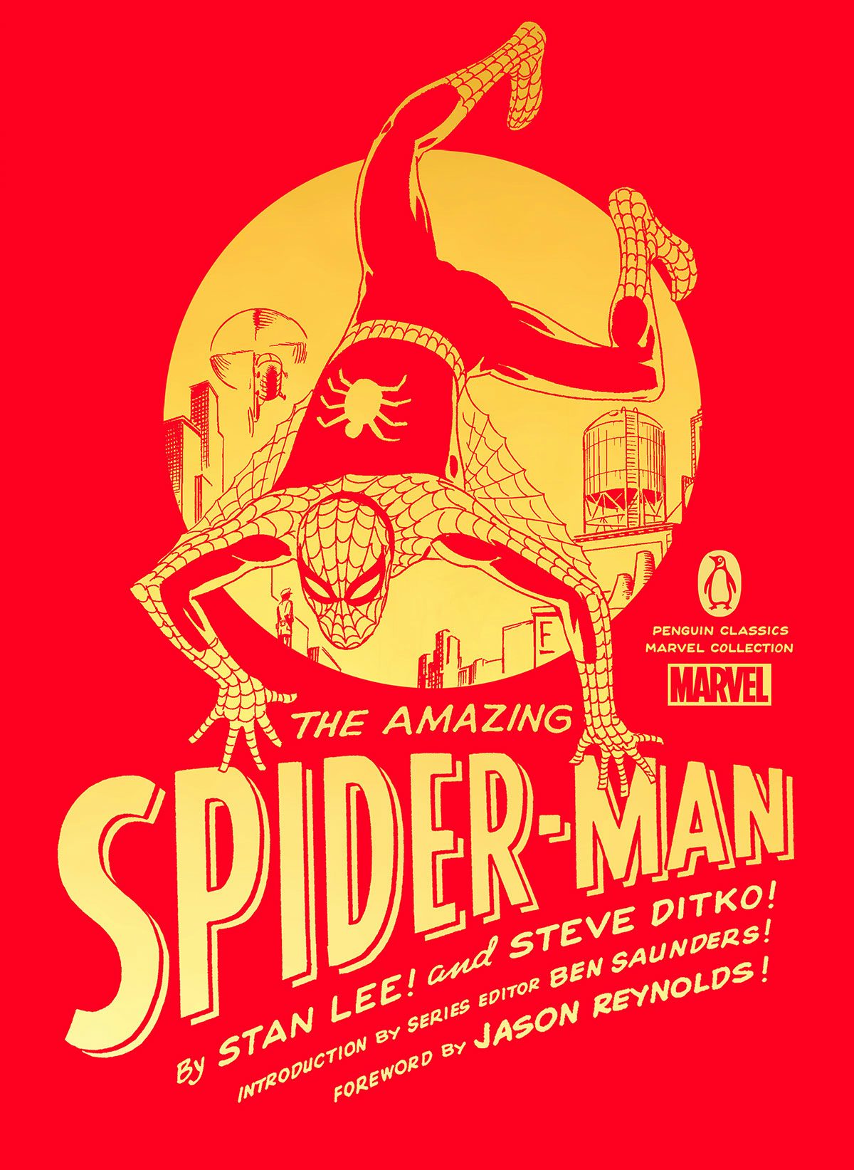 Penguin Marvel series cover featuring Spider-Man