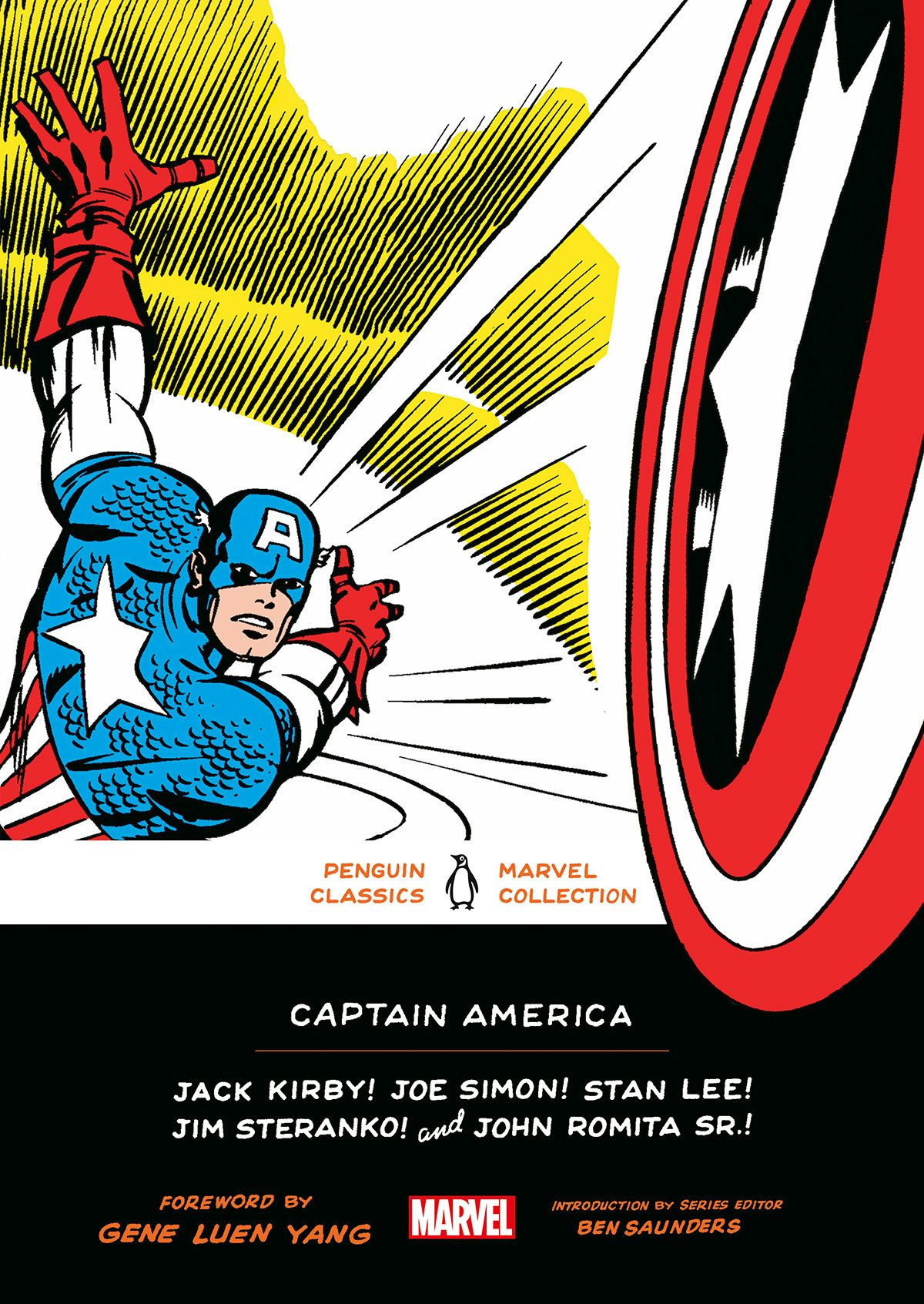 Penguin Marvel series cover featuring Captain America
