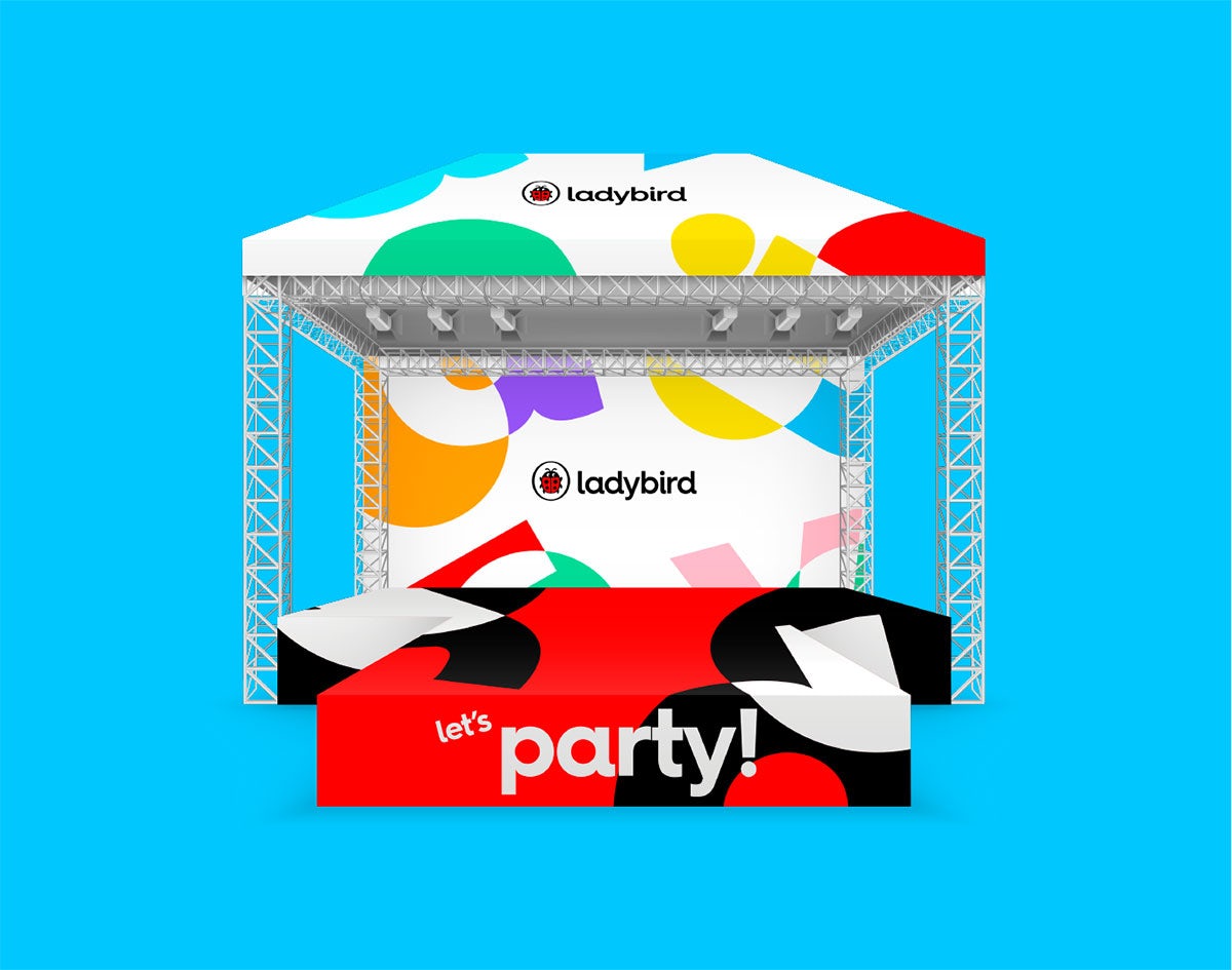 Black and red Ladybird stage