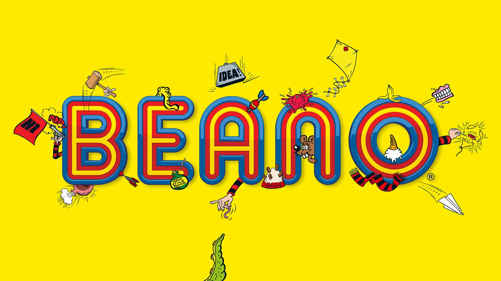 Graphic of Beano's logo