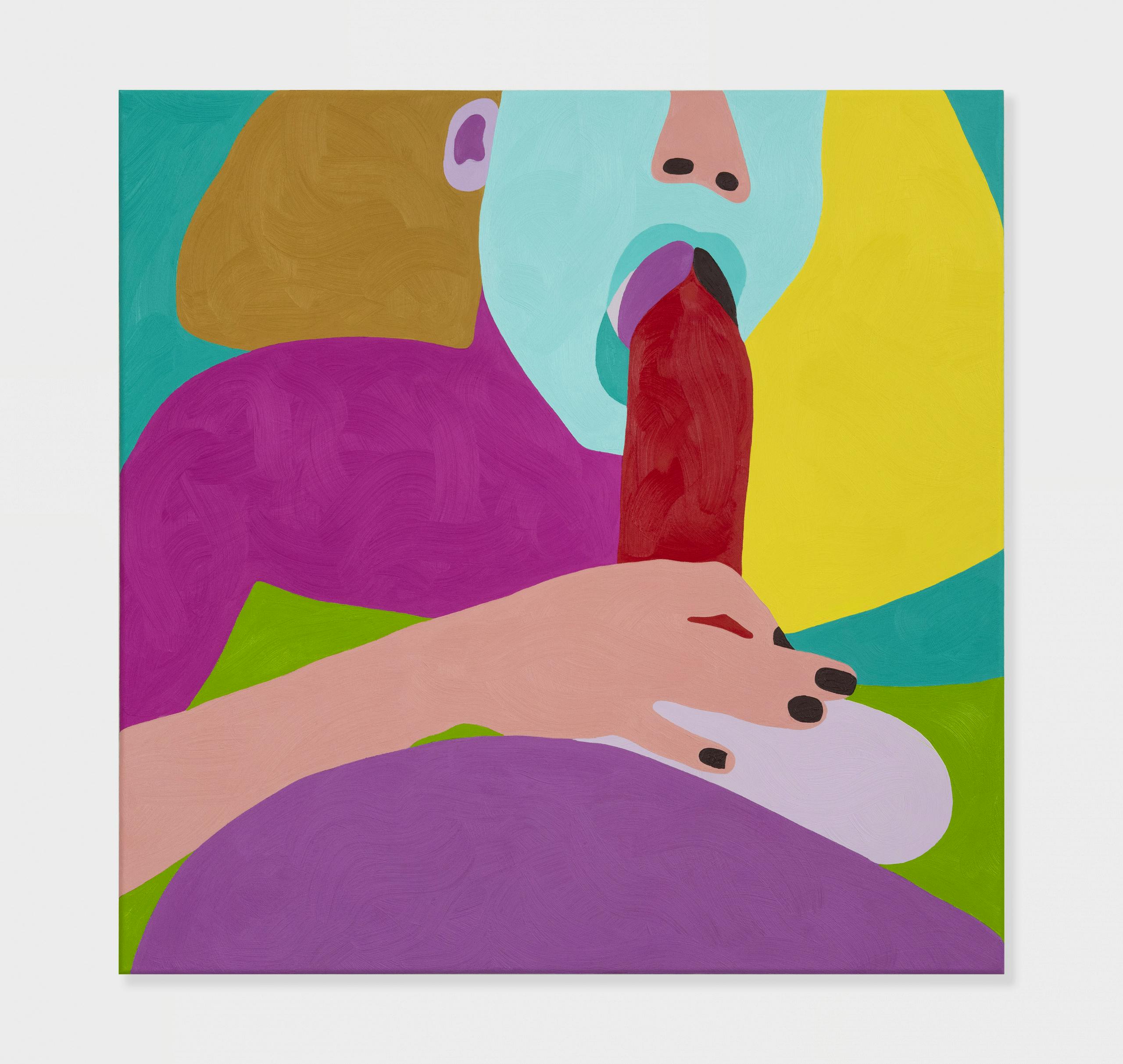 Helen Beard, Equilibrium I, 2022, Huile sur toile, Image reproduite avec l'aimable autorisation de l'artiste_