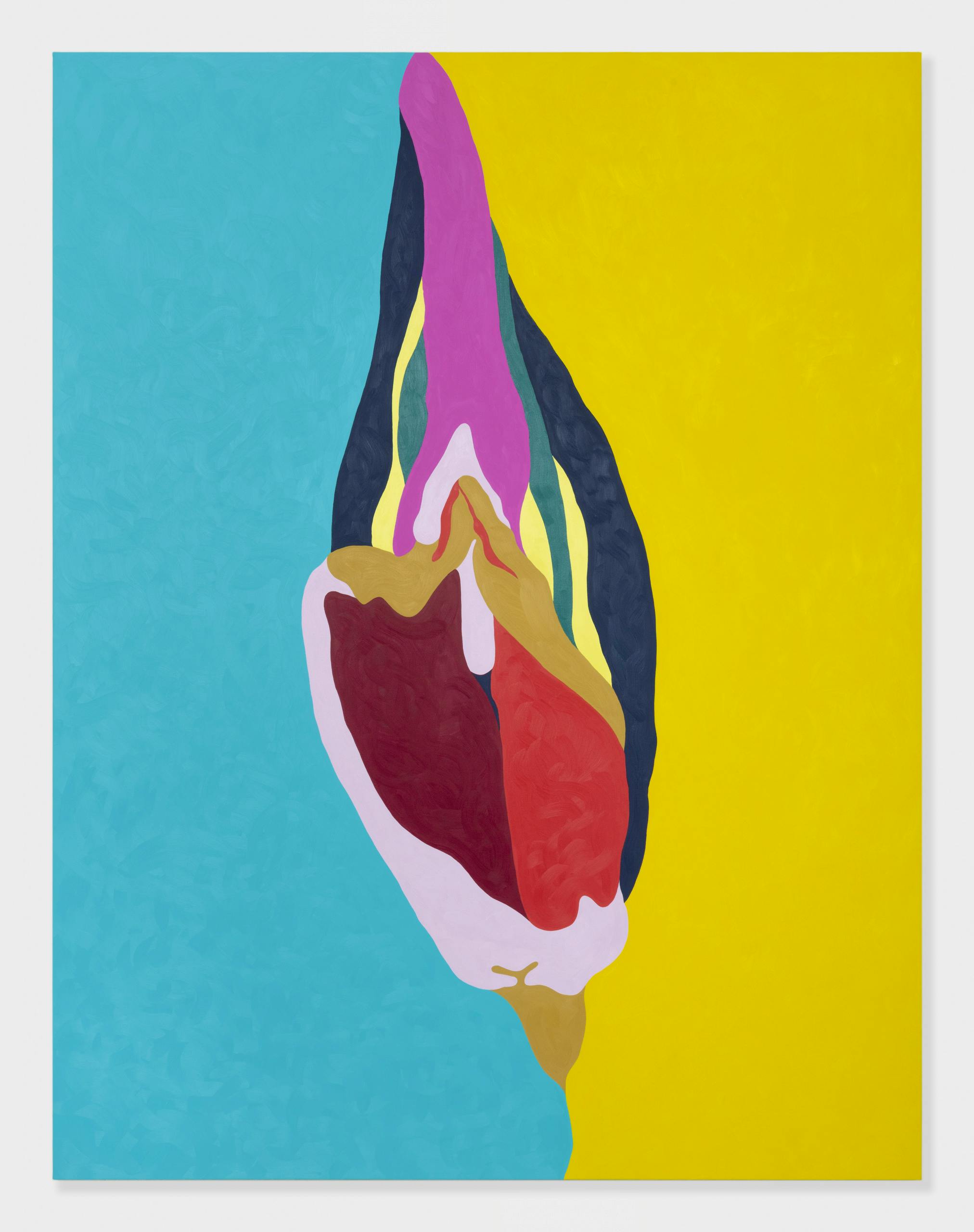 Helen Beard, Selenicereus Grandiflorus (Reine de la nuit), 2022, Huile sur toile, Image reproduite avec l'aimable autorisation de l'artiste_