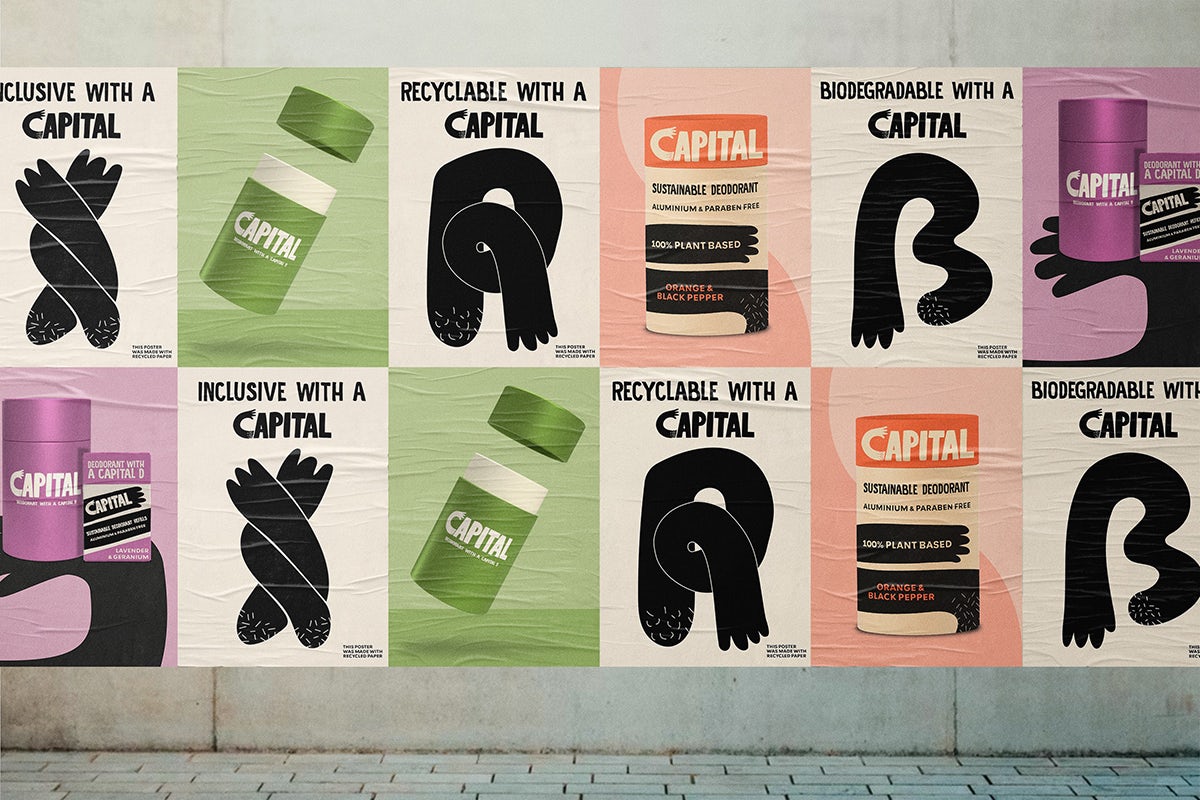 Capital deodorant branding by Marina Garcia Salcedo