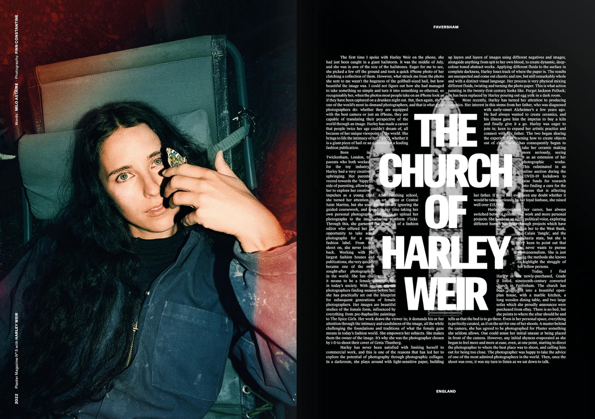 Harley Weir for Plaster No. 5, magazine spread