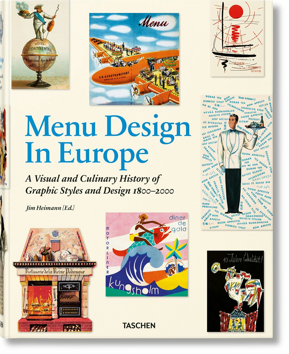 Cover of European Menu Design published by Taschen