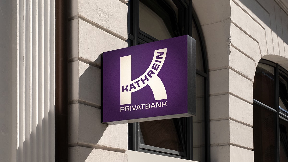 Kathrein Privatbank rebrand by &Walsh