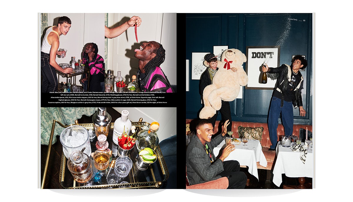 Image of Soho House magazine showing party-style photographs