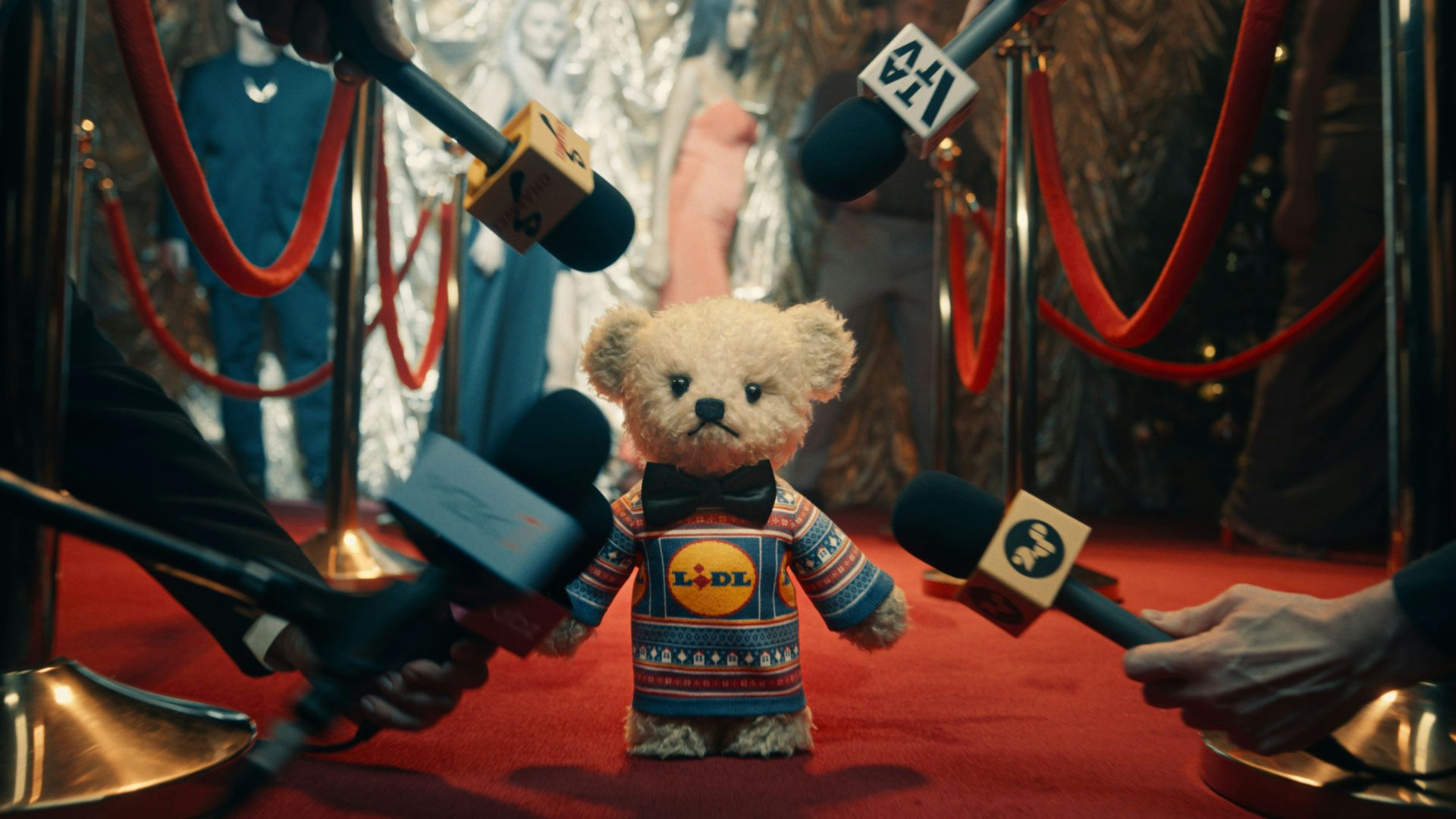 Lidl’s festive ad stars a deadpan teddy bear