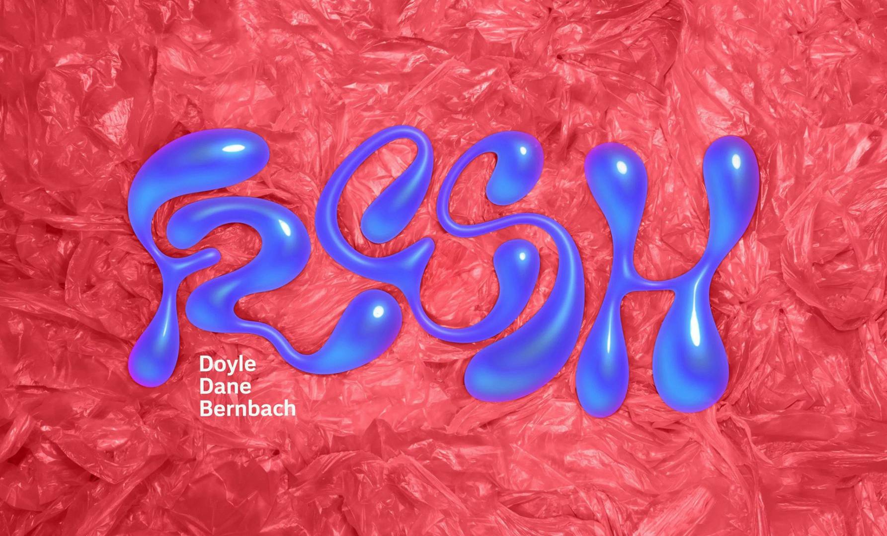 Image shows the word 'Fresh' in a blue wiggly lettering, against a red textured background